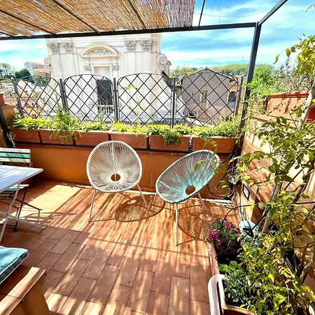 Panoramic Terrace Trastevere Apartment, With Amazing View
