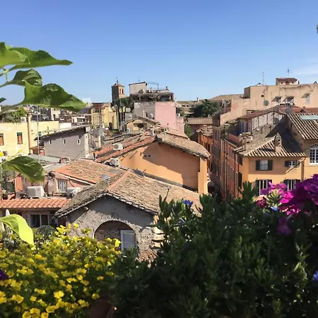 Panoramic Terrace Trastevere Apartment, With Amazing View *